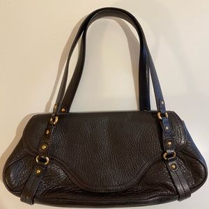 Vintage Cole Haan Leather Baguette Retro Western Purse